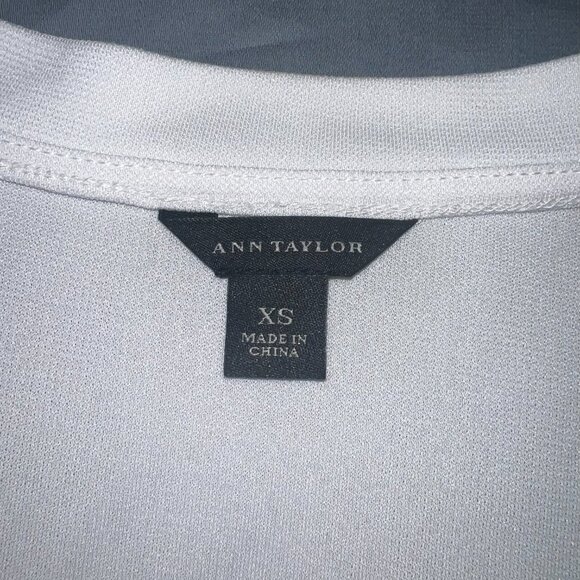 Ann Taylor White Floral Lace Short Sleeve Top - Picture 5 of 8